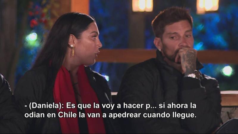Daniela Aránguiz increpa a Luis Mateucci en Tierra Brava
