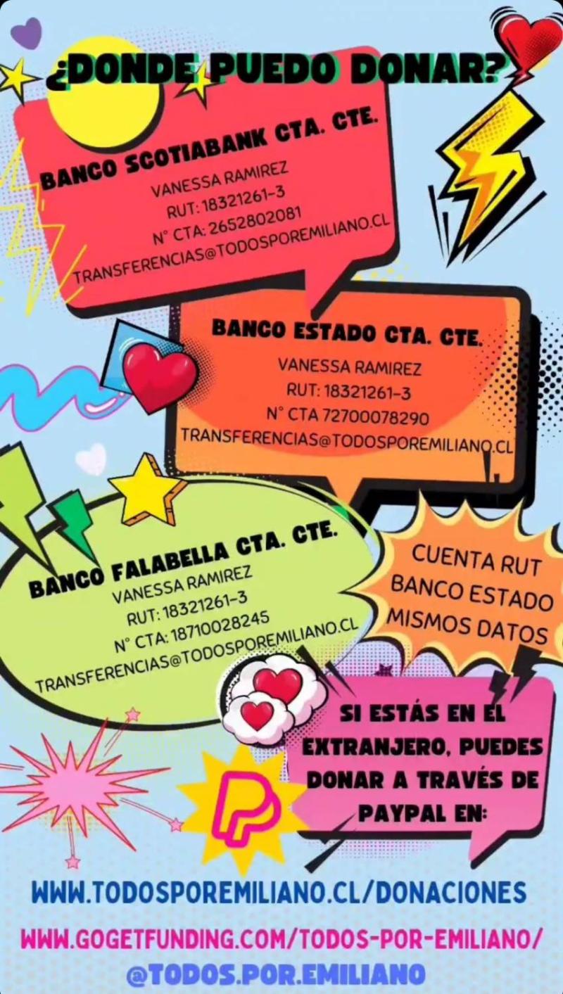 Quedan solo 11 días para conseguir vital medicamento para Emiliano que cuesta $1.900 millones