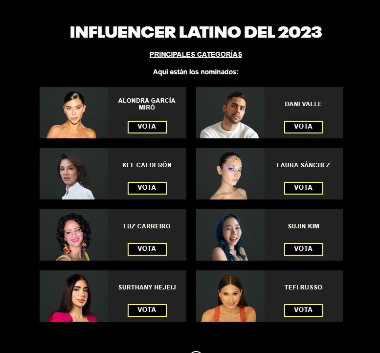 Kel Calderón está nominada a importante premio internacional