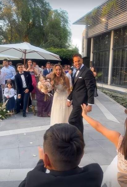 Marité Matus y Camilo Huerta entregaron sus primeras palabras tras su boda