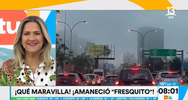Michelle Adam explicó el descenso de temperatura en Santiago