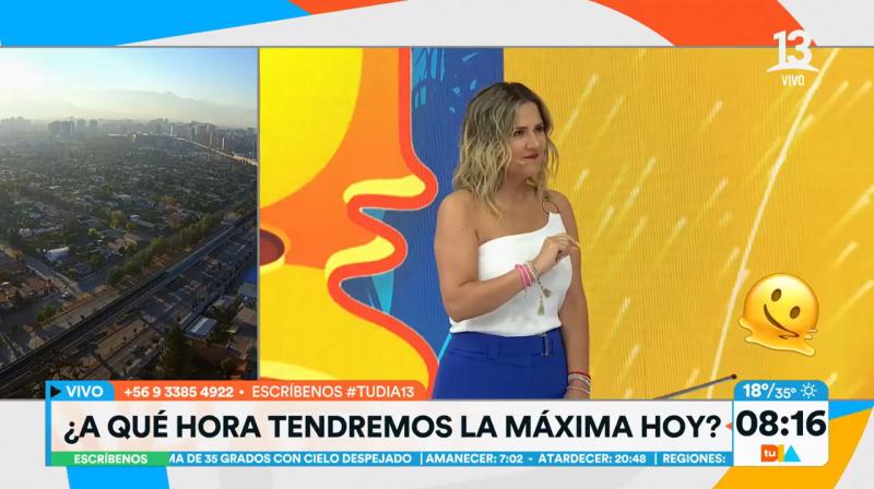 Michelle Adam advirtió por 8 horas consecutivas de "calor extremo" en Santiago