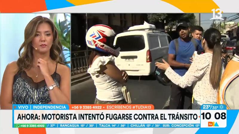 Motorista se intentó dar a la fuga en Independencia