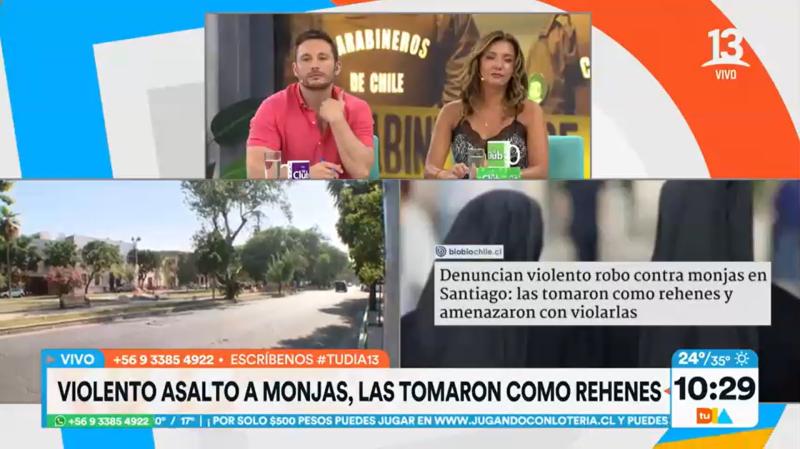 Dos monjas fueron asaltadas en Convento San José