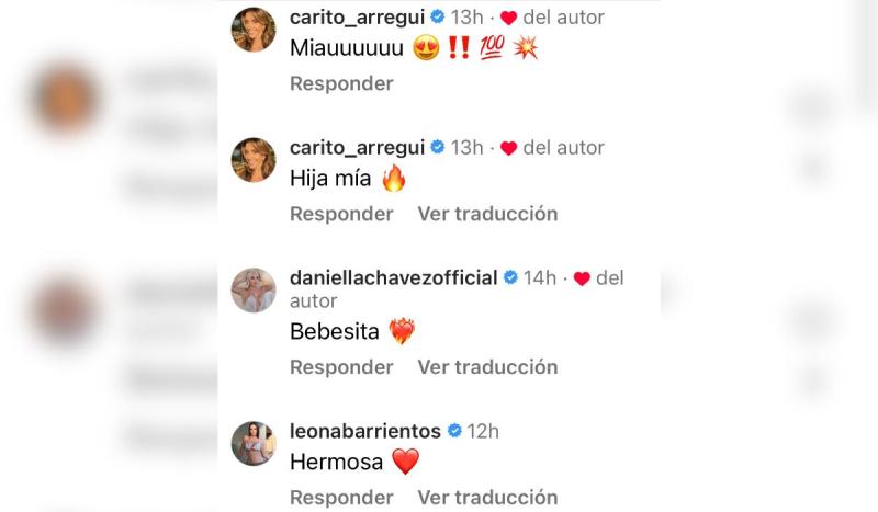 Carolina Arregui comenta las fotos de María Jesús Sothers en bikini