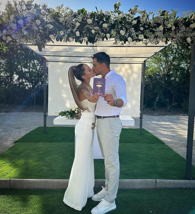 Camilo Huerta y Marité Matus en su matrimonio