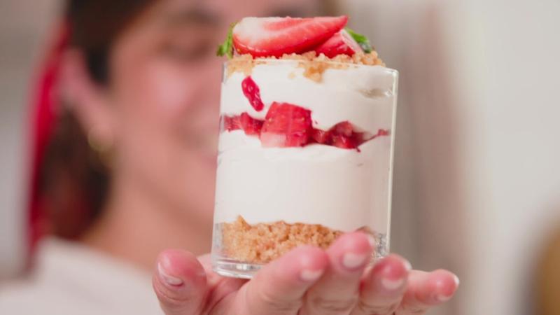 Vasito de cheesecake