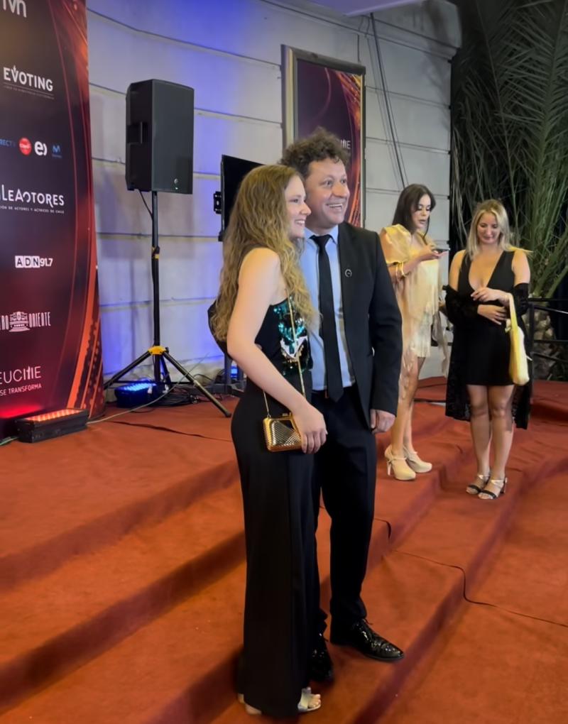 Daniel Alcaíno y su nueva pareja - Premios Caleuche 2024