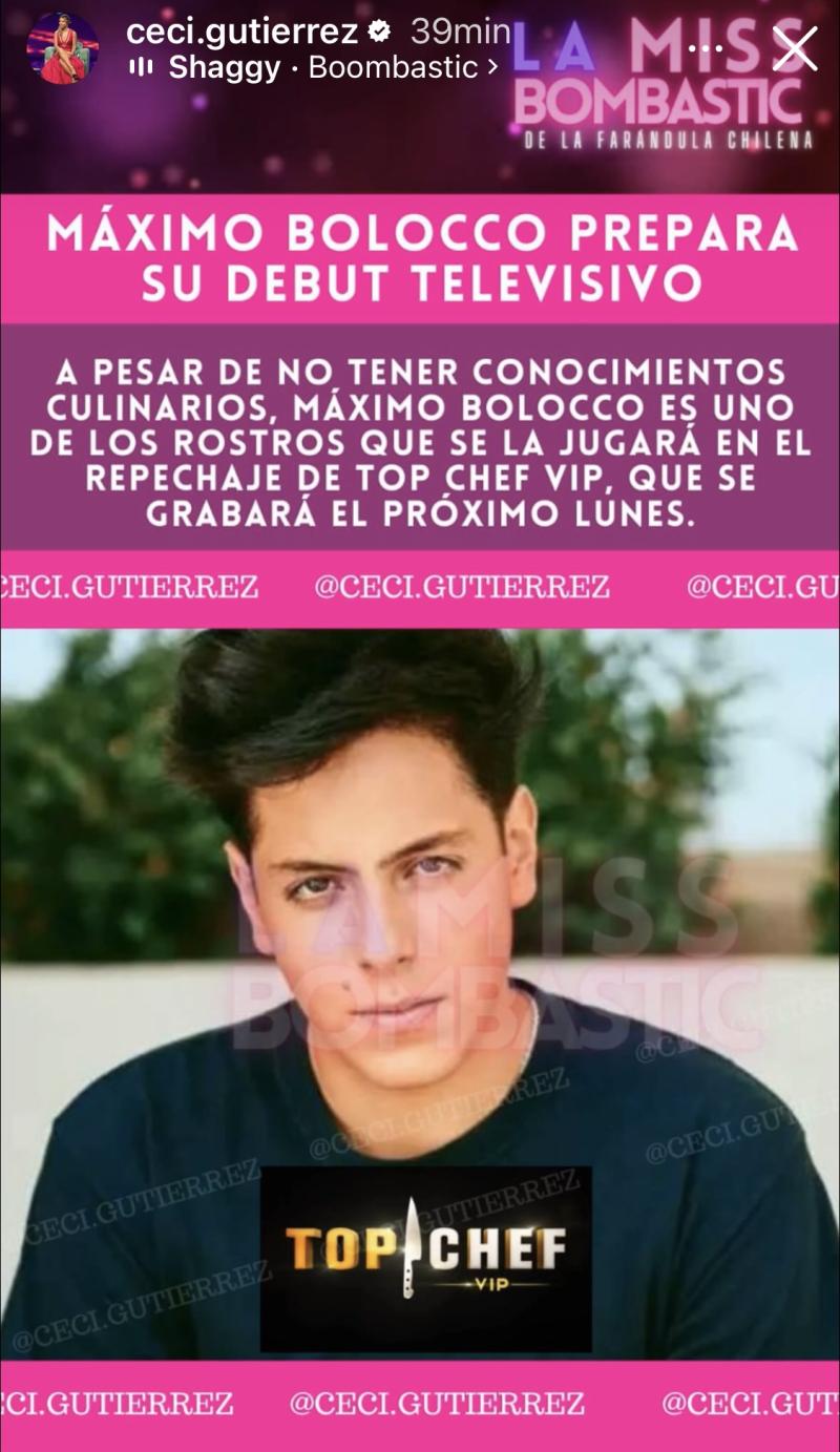 Máximo Bolocco podría debutar en televisión