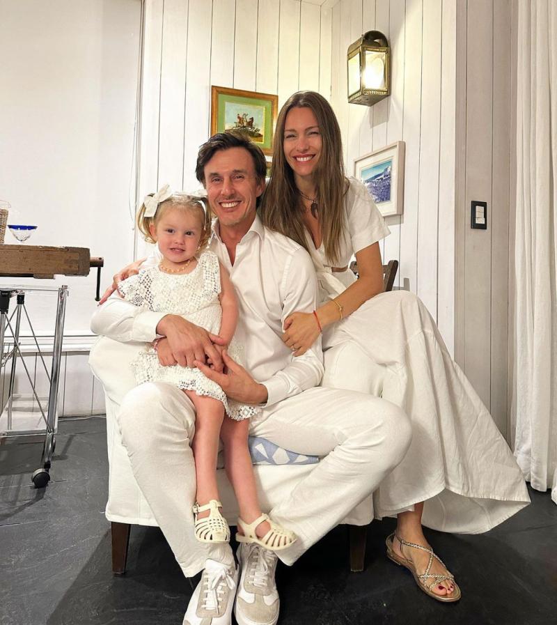 Pampita, Roberto García Moritán y su hija Ana