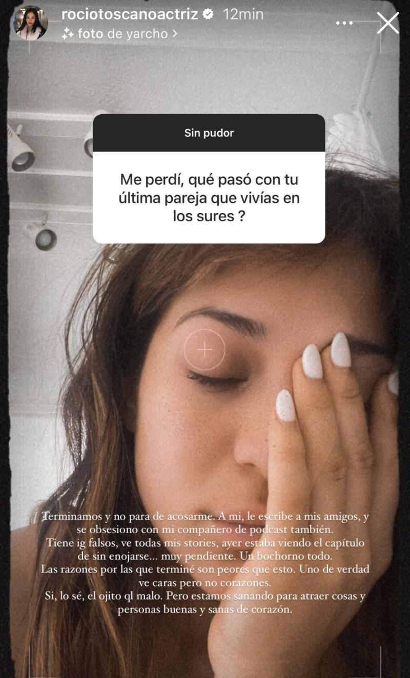 Rocío Toscano lanza grave denuncia contra expareja