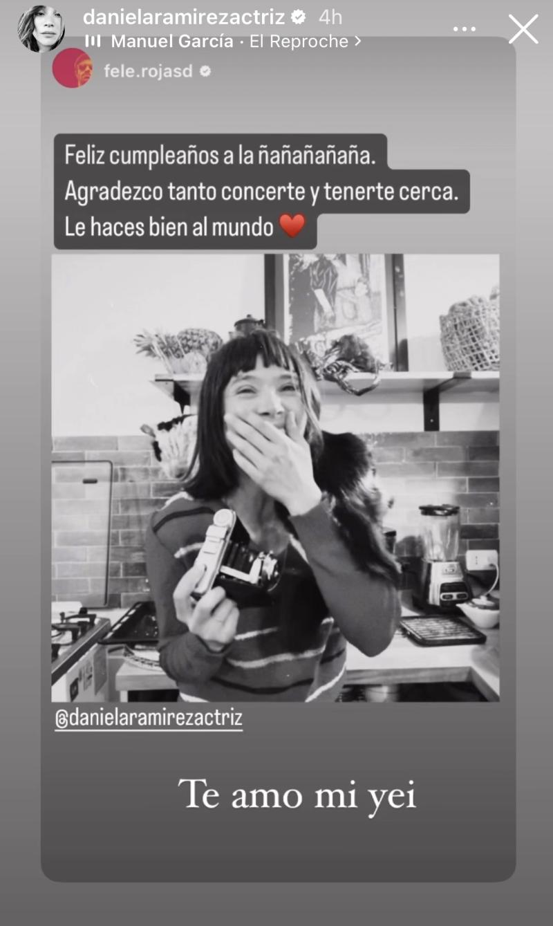 Felipe Rojas y su romántico saludo de cumpleaños para Daniela Ramírez