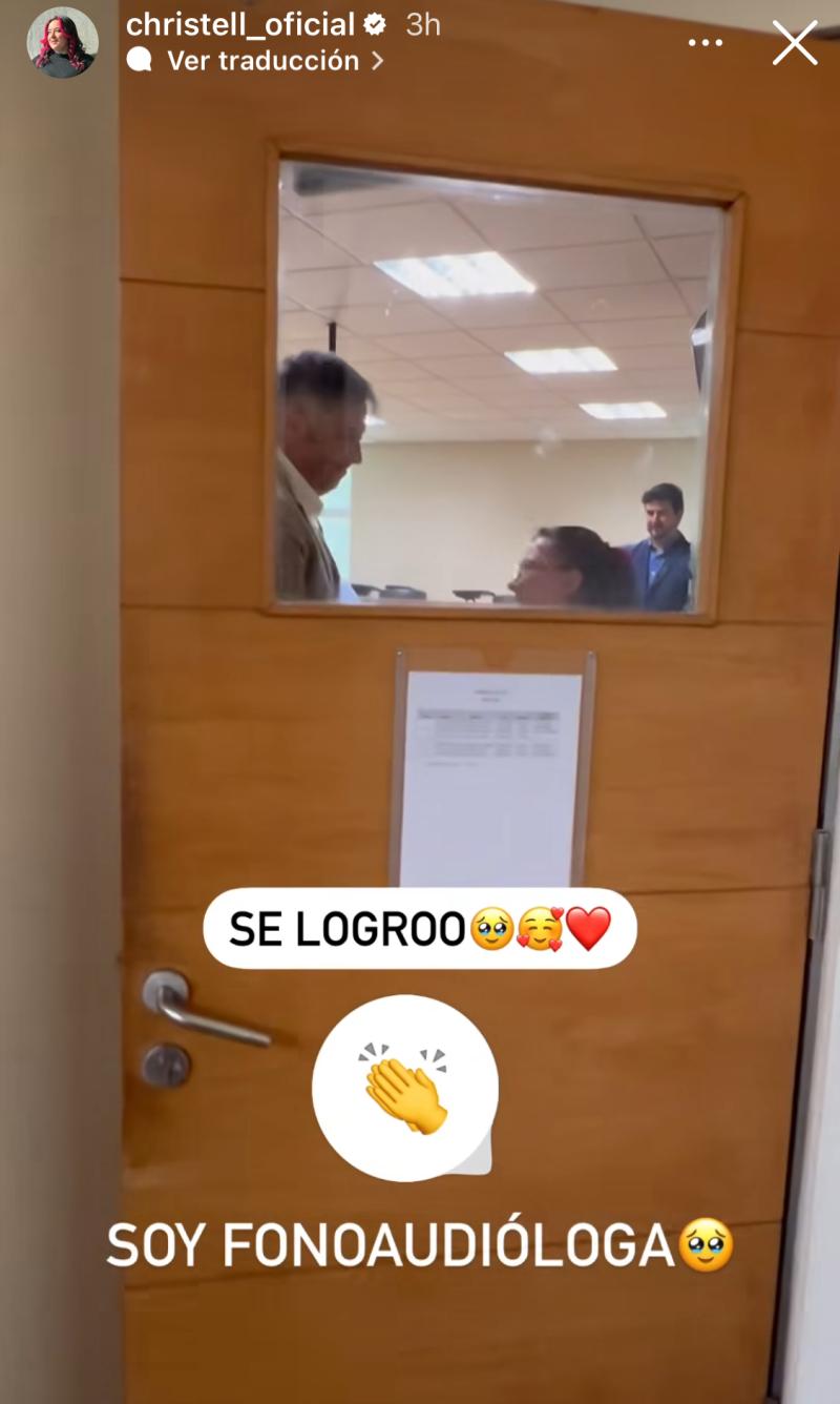 Christell Rodríguez terminó su carrera universitaria