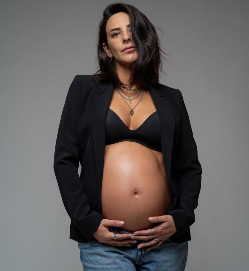 Daniela Castillo muestra su tierna pancita con 36 semanas de embarazo