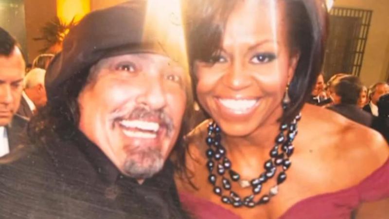 Miguel "Negro" Piñera y Michelle Obama