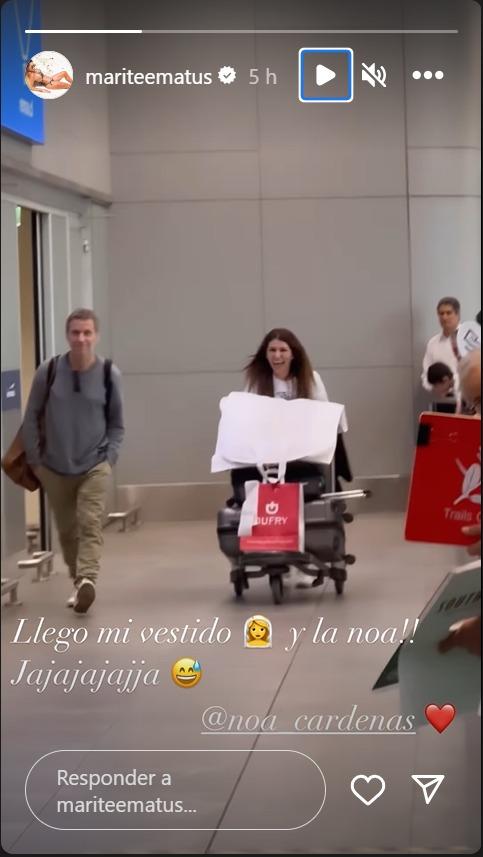 Marité Matus y su vestido de novia