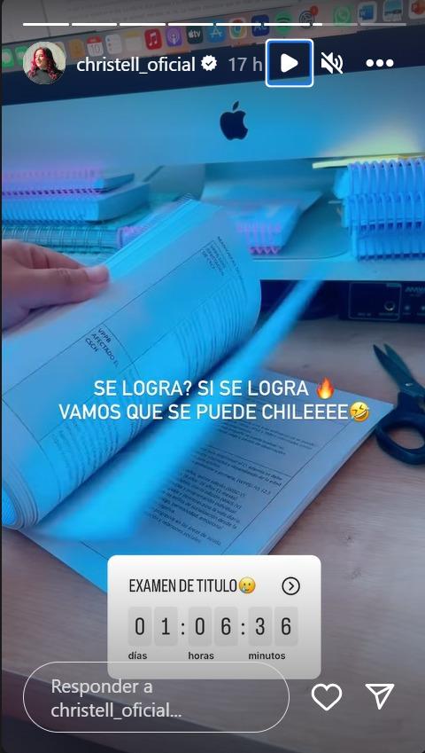 Christell Rodríguez explica su examen de grado