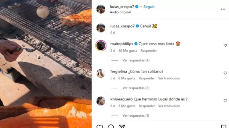 Lucas Crespo coquetea con Maite Phillips