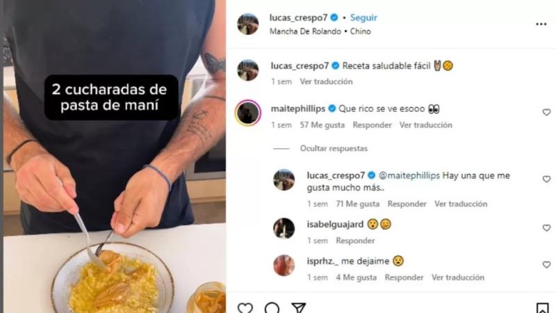Lucas Crespo coquetea con Maite Phillips