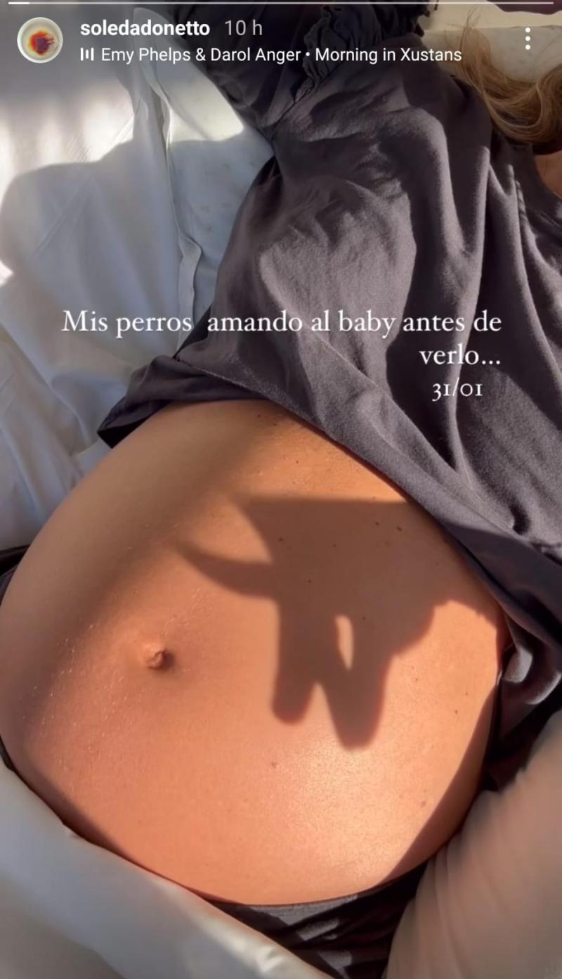 Soledad Onetto y su futuro bebé - Captura