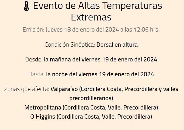 altas temperaturas