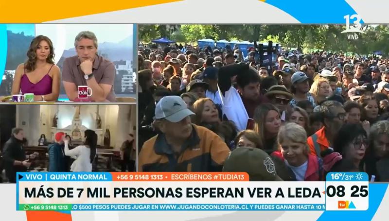 Leda Bergonzi, sanadora de Rosario, en Chile