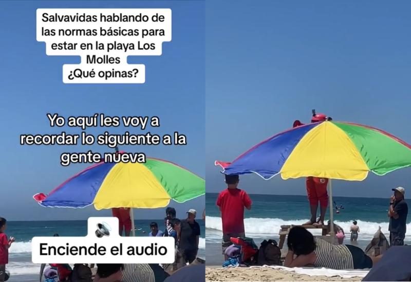 Salvavidas se llenó de halagos en playa Los Molles por recordar normas de convivencia