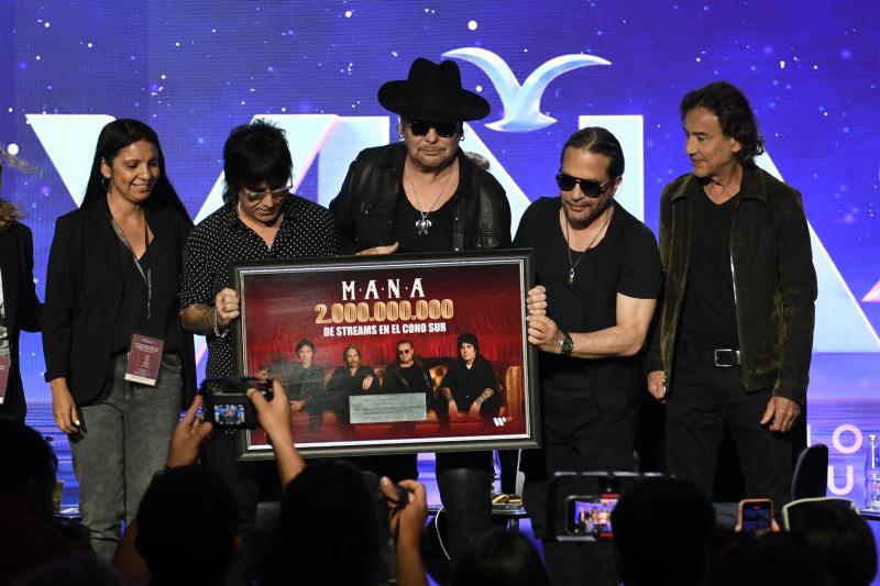 Maná antes de su presentación en el Festival de Viña 2024 - Créditos: Agencia Uno