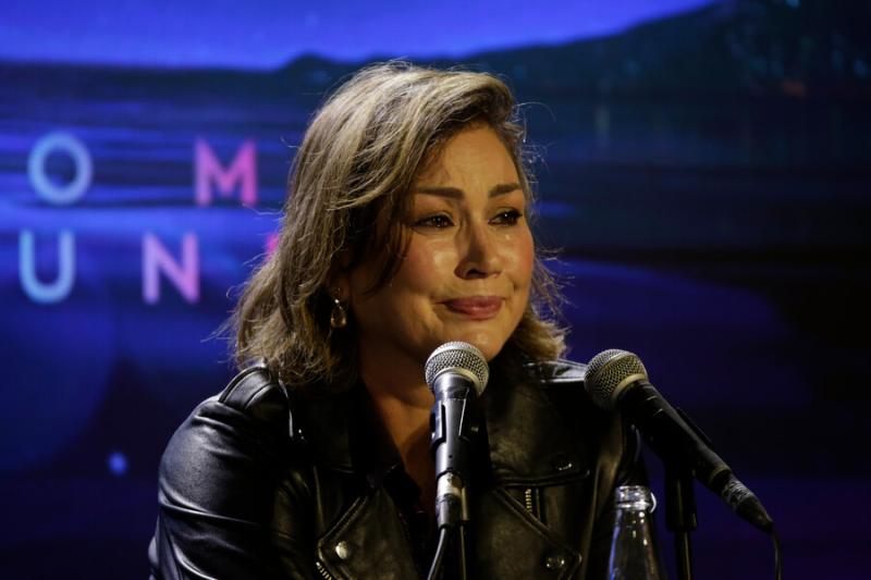 Javiera Contador se quebró en plena conferencia de prensa