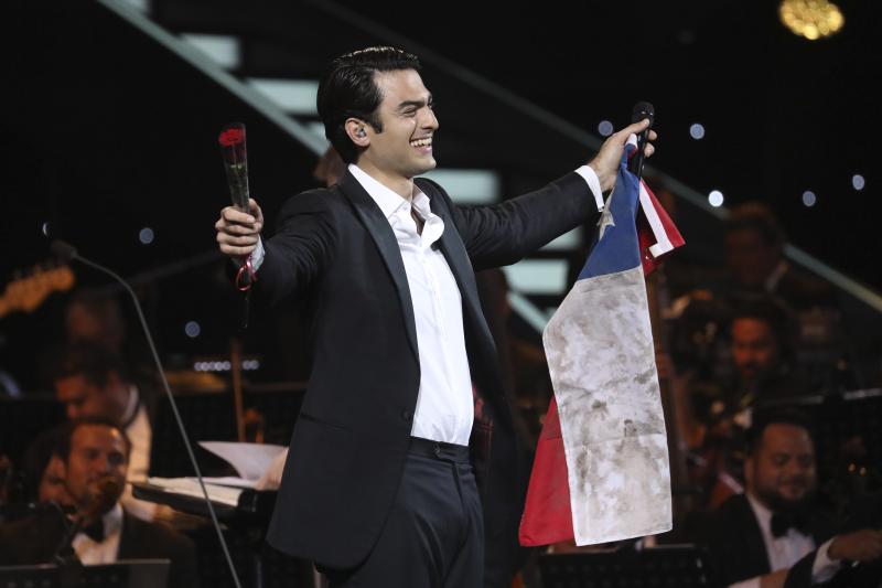 Matteo Bocelli fue uno de los grandes ganadores del Festival de Viña - Créditos: Aton