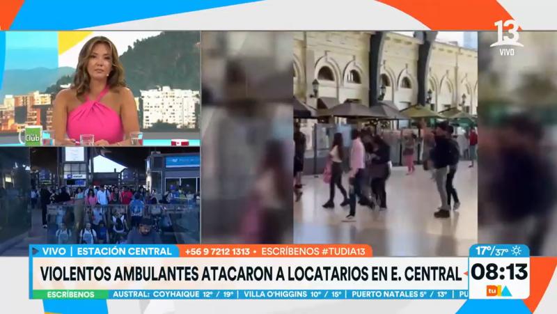 Cerca de 100 ambulantes atacaron a locatarios en Estación Central