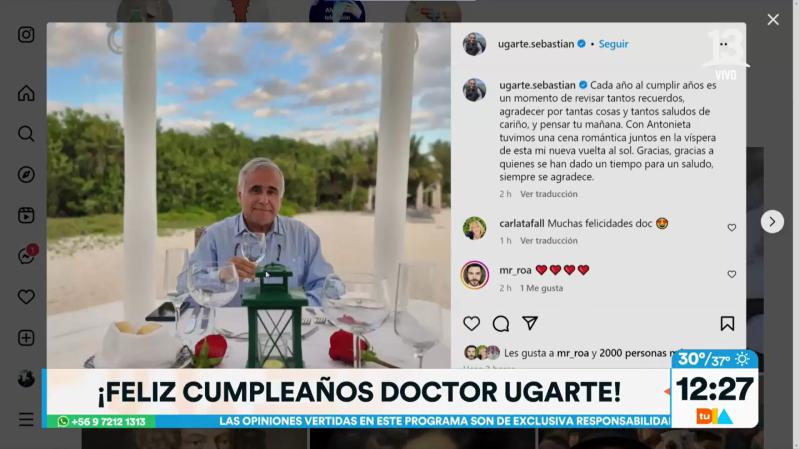 Feliz cumpleaños Doctor Ugarte