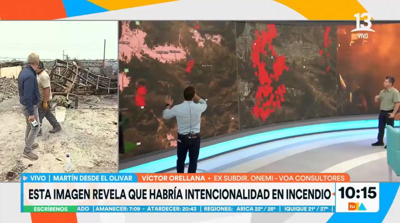 Incendio de Valparaíso quemaba gran parte de Santiago