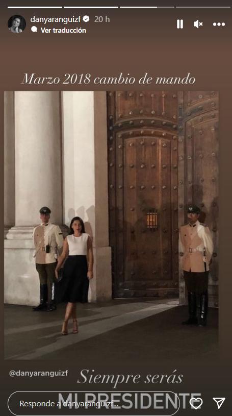 Daniela Aránguiz despidió a Sebastián Piñera con sincero mensaje: "Siempre serás mi Presidente".