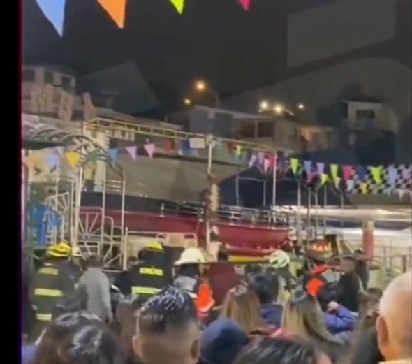 Denuncian peligroso accidente en Tagada del Quisco - Créditos: captura