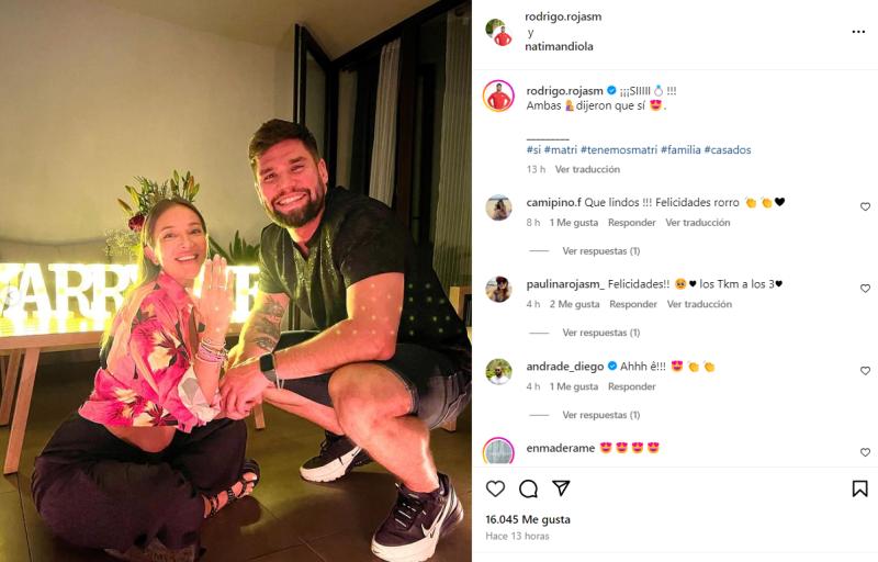 La propuesta de Matrimonio que recibió Natalia Mandiola en San Valentín.