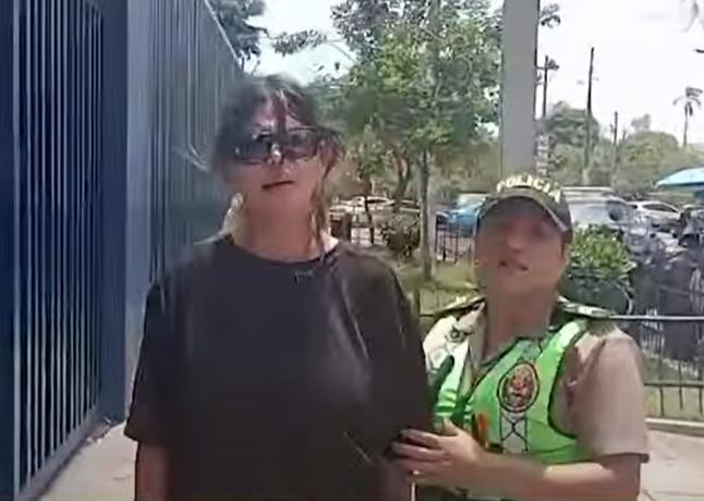 Angie Jibaja protagonizó confuso altercado en Perú.