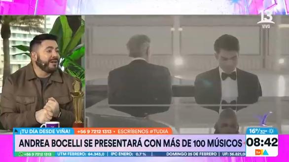 Detalles del show de Andrea Bocelli - Créditos: Captura Tu Día