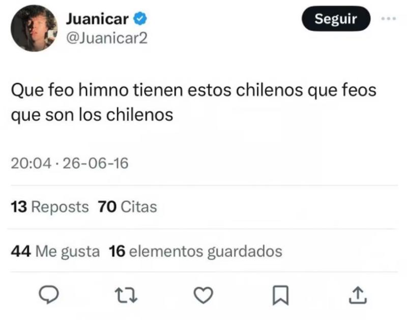 El tweet de Juan Ignacio Caruso, actor de la Sociedad de la Nieve - Créditos: Captura