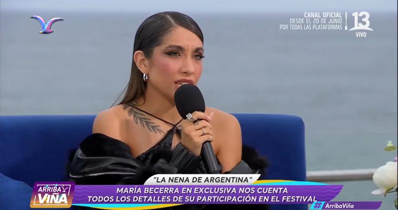 María Becerra habla de la actualidad argentina