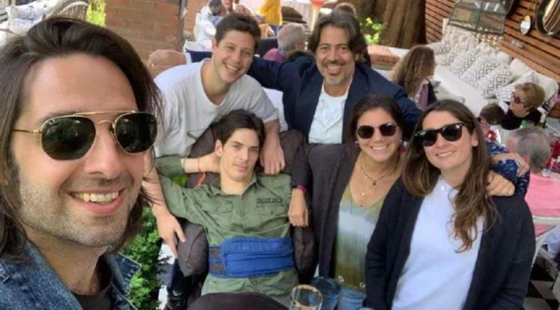 Miguelo junto a su hijo Sebastián Esbir, quien falleció a los 32 años.