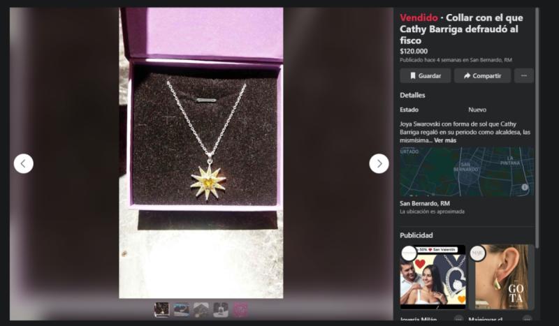 Collares de Cathy Barriga - Captura de pantalla