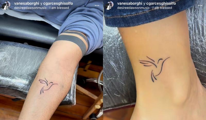 Vanesa Borghi y Carlos Garcés se tatúan en homenaje a su hija Clara - Instagram