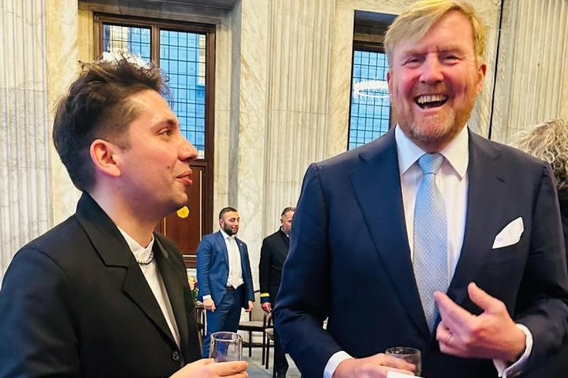 Fabrizio Copano y el rey de Países Bajos - Instagram