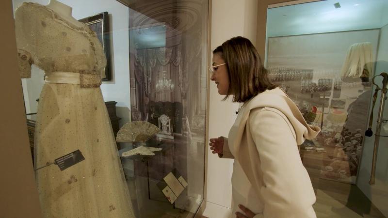 María Jesús Sothers se sorprendió con la colección textil del Museo Histórico Nacional