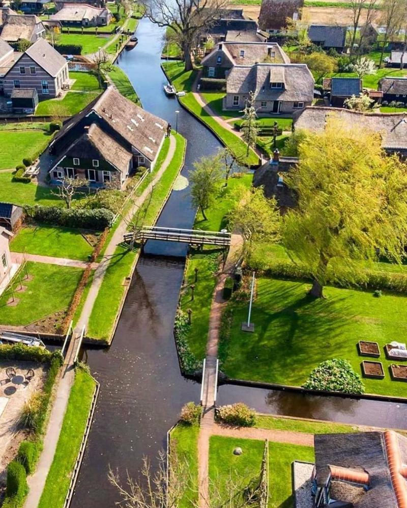 Panorámica de Giethoorn. Créditos: Instagram @@giethoorn_holland_tourists
