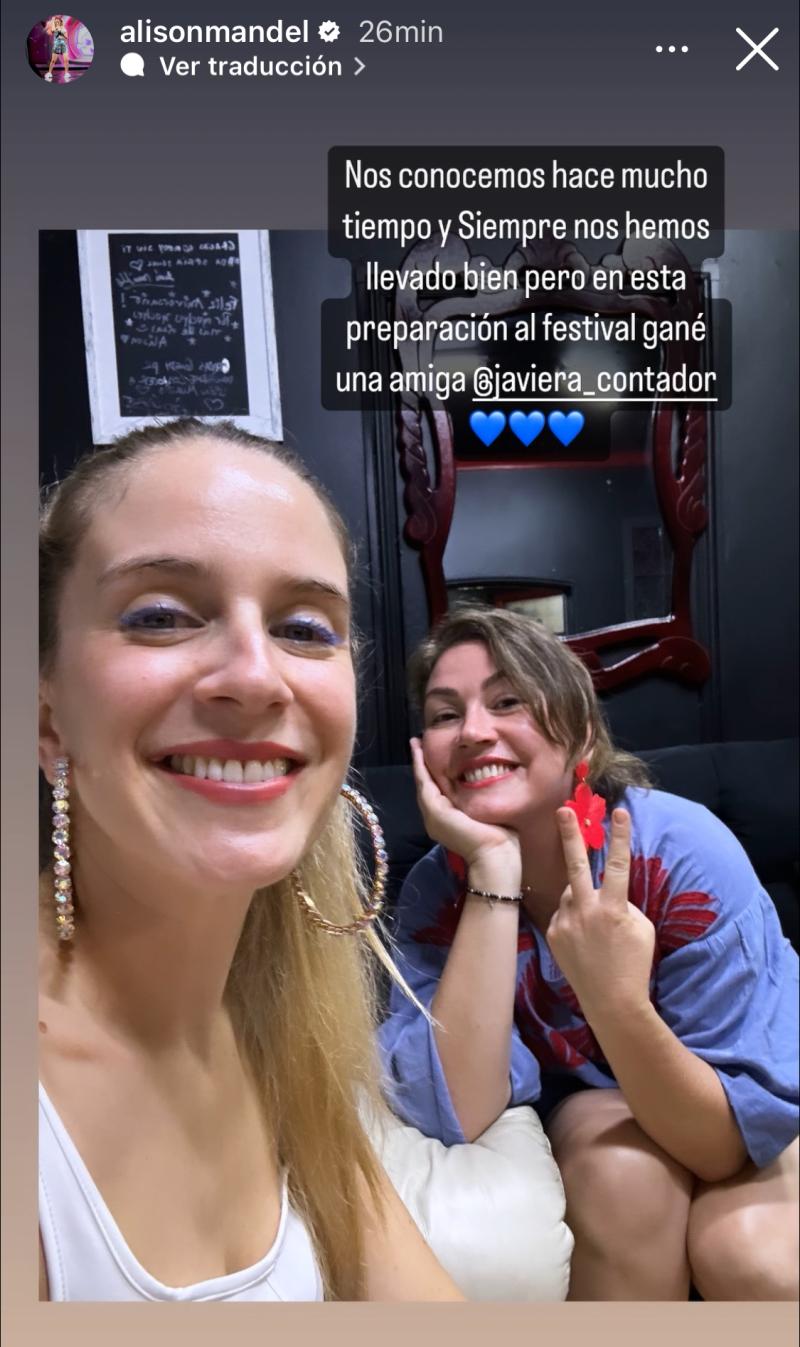 Alison Mandel y Javiera Contador - Instagram