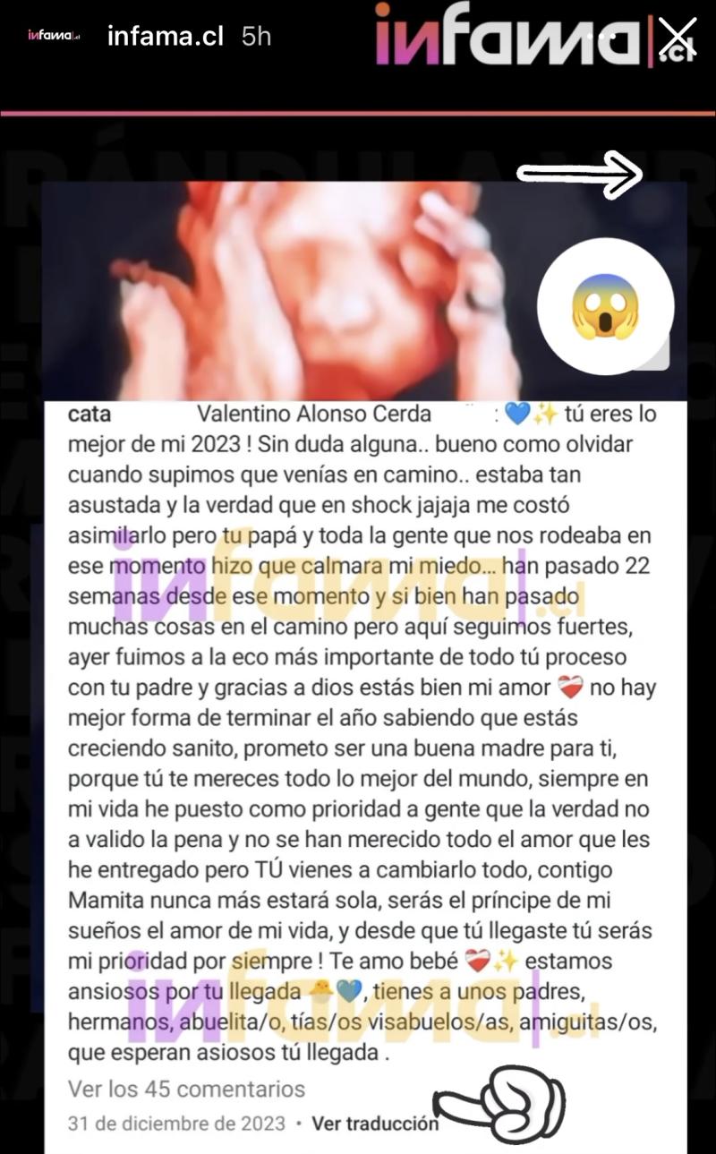 Ex mujer de Fabián Cerda en redes sociales - Infama