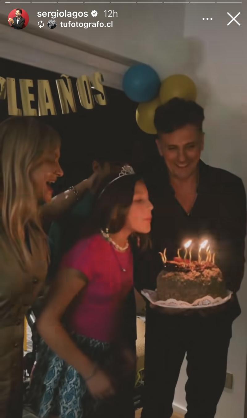 Hija de Sergio Lagos y Nicole cumplió 11 años