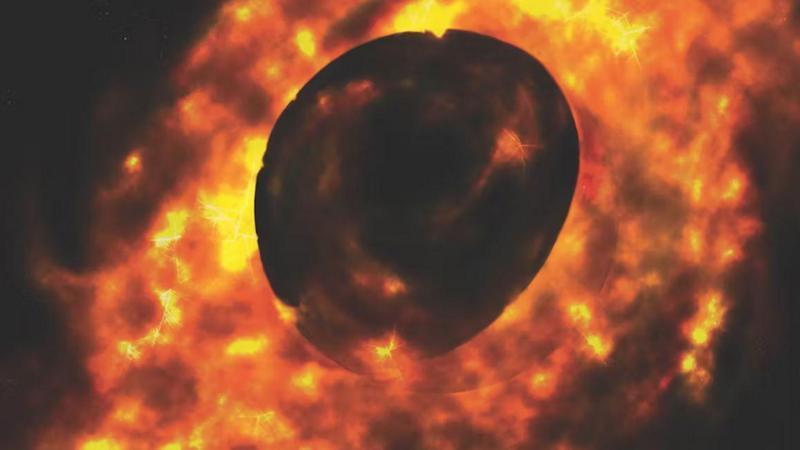 J0529-4351 tiene entre 15 y 20 mil millones de veces la masa de nuestro Sol. Créditos: CRISTY ROBERTS/ANU, CC BY-NC